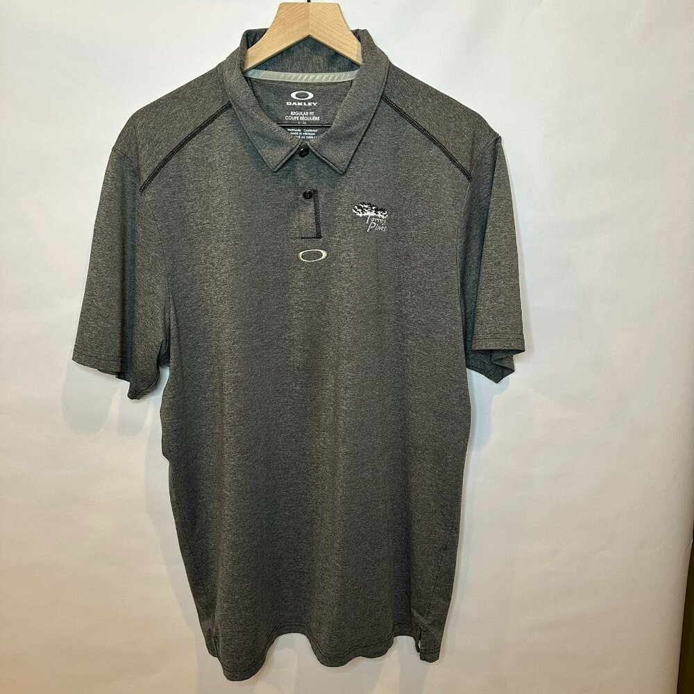 Oakley regular fit performance golf polo Torrey Pines gray L